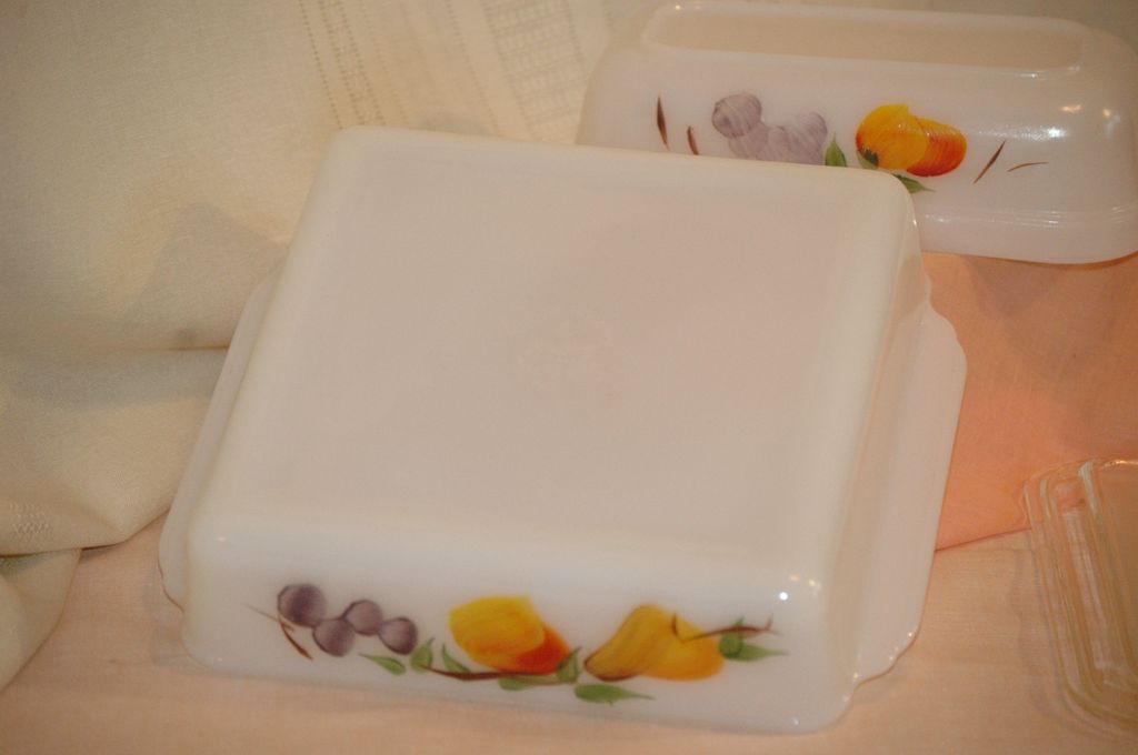 Fire King Gay Fad Fruits Baking Dishes Fire King Gay Fad Fruits Baking Dishes