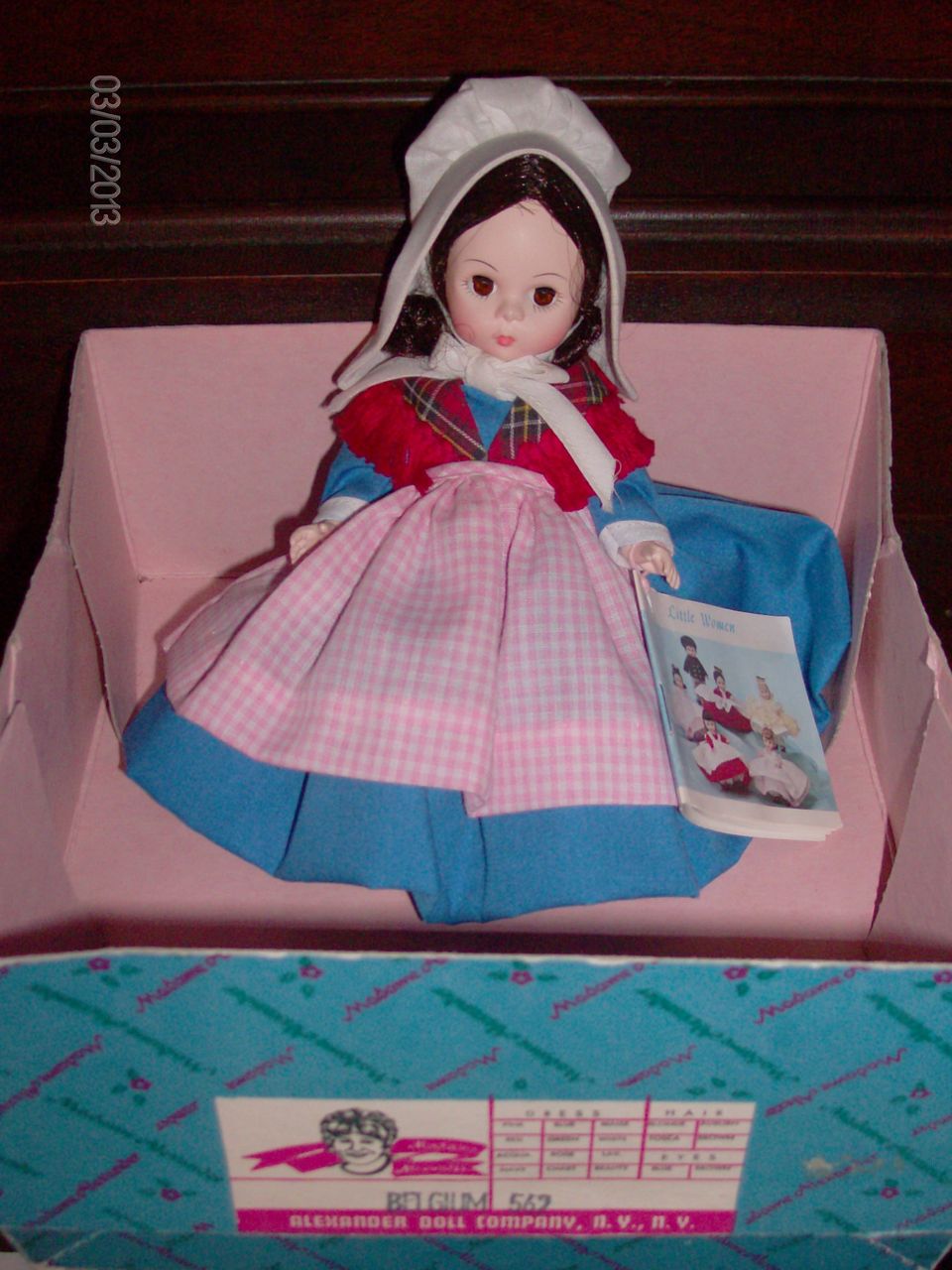 Madame Alexander Doll "Belgium" 562 Madame Alexander Doll "Belgium" 562
