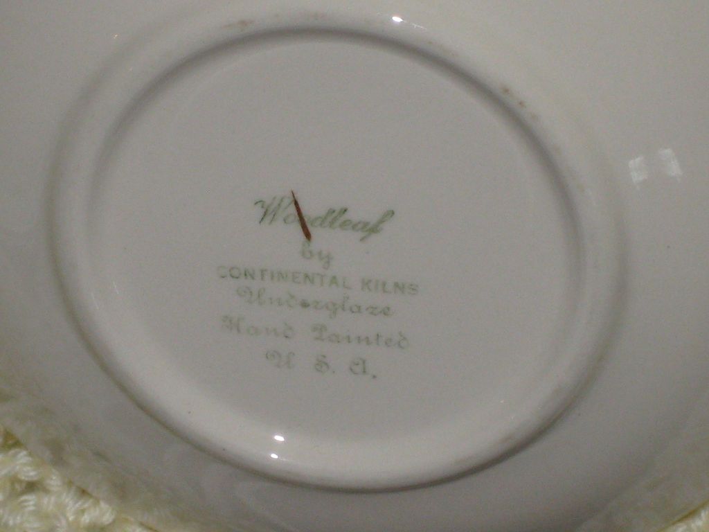 Continental Kilns Creamer Sugar and Tea Cup Set Continental Kilns Creamer Sugar and Tea Cup Set