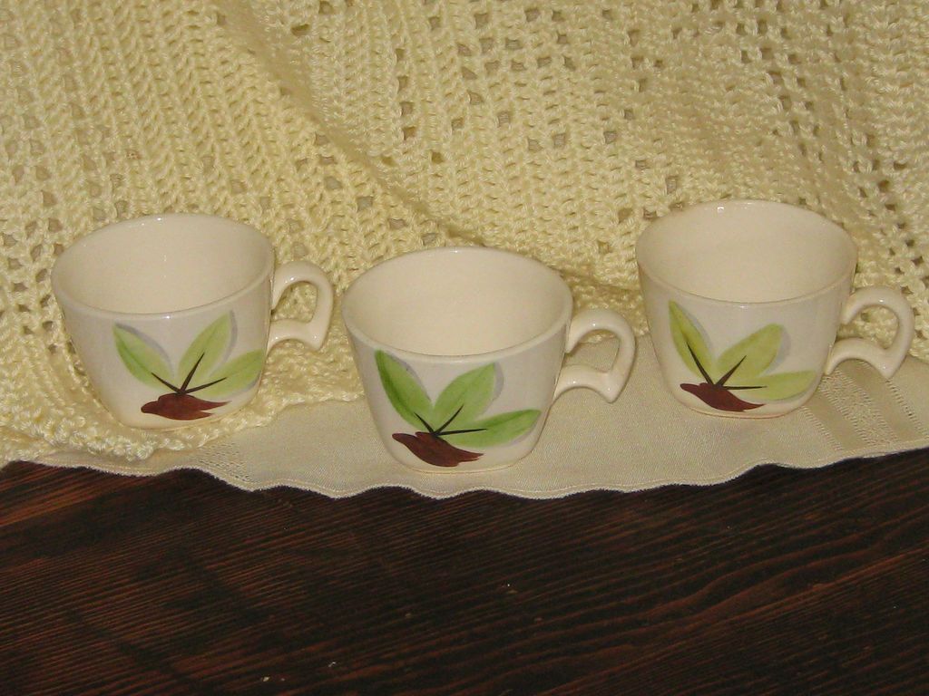 Continental Kilns Creamer Sugar and Tea Cup Set Continental Kilns Creamer Sugar and Tea Cup Set