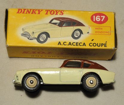 Vintage A.C. Aceca Coupe - Dinky Toys model 167 In Original Box Vintage A.C. Aceca Coupe - Dinky Toys model 167 In Original Box