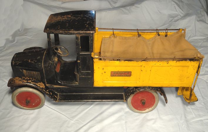 1920's Buddy L Ice Delivery Pressed Steel Truck 1920's Buddy L Ice Delivery Pressed Steel Truck