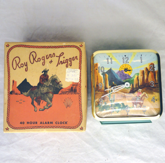 Vintage 1951 Roy Rogers & Trigger 40 Hour Alarm Clock - NM w/ Original Box Vintage 1951 Roy Rogers & Trigger 40 Hour Alarm Clock - NM w/ Original Box