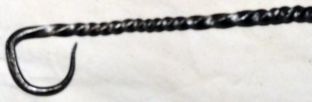 Antique Hand Forged Wrought Iron Curling Iron c.1750-1840 Antique Hand Forged Wrought Iron Curling Iron c.1750-1840