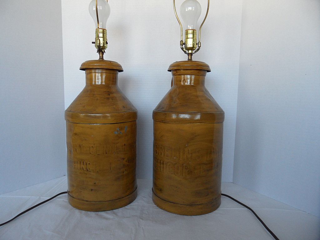Vintage Milk Carrier Lamps (2) Vintage Milk Carrier Lamps (2)