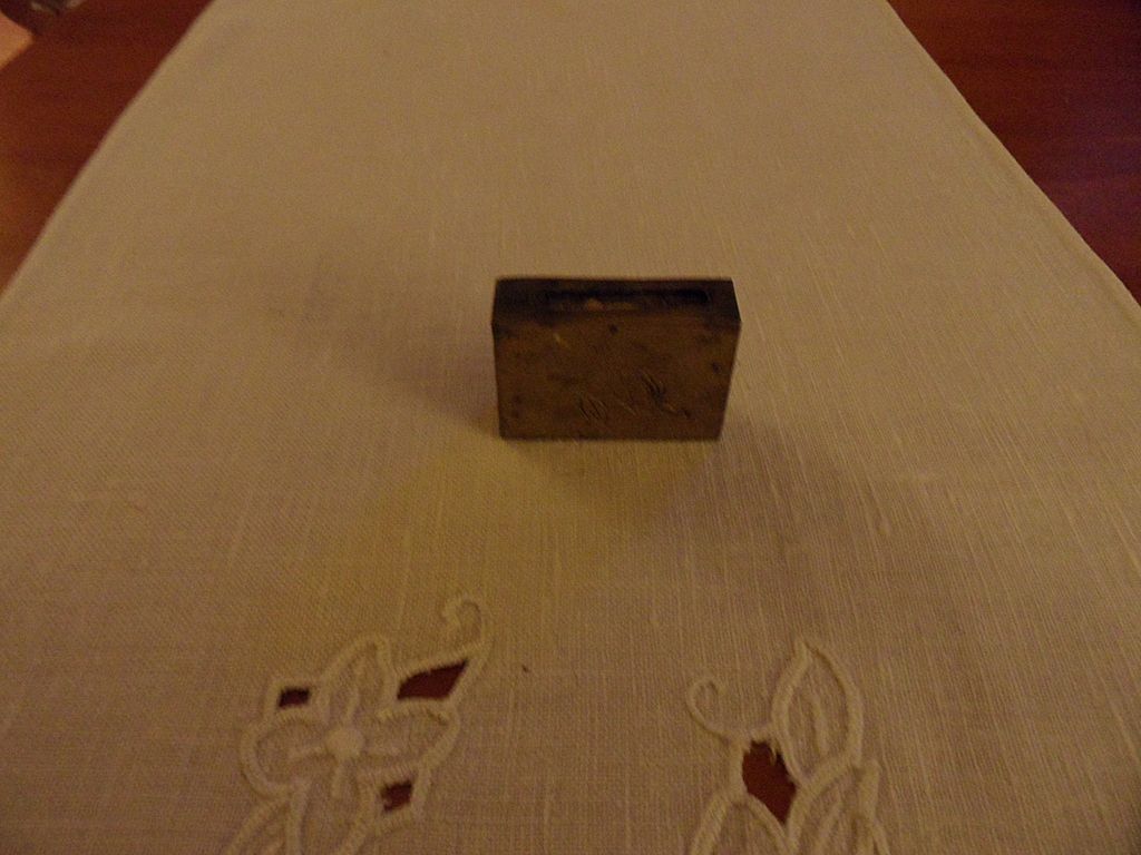 Vintage - Brass - Match Holder - Enameled Vintage - Brass - Match Holder - Enameled