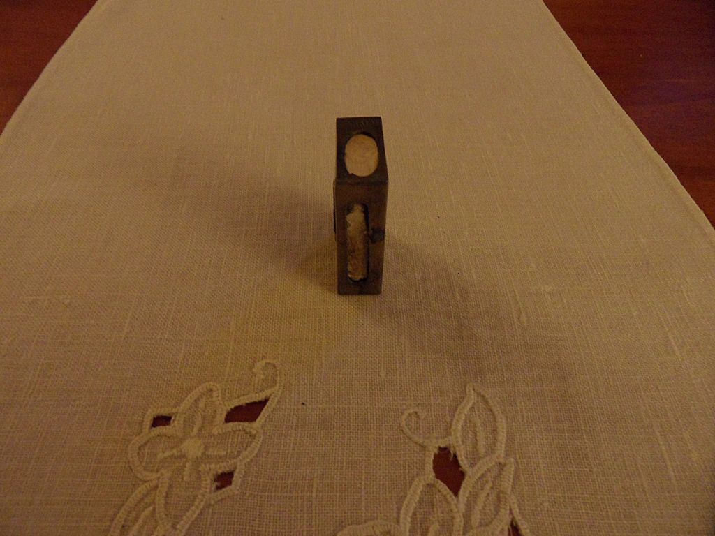 Vintage - Brass - Match Holder - Enameled Vintage - Brass - Match Holder - Enameled