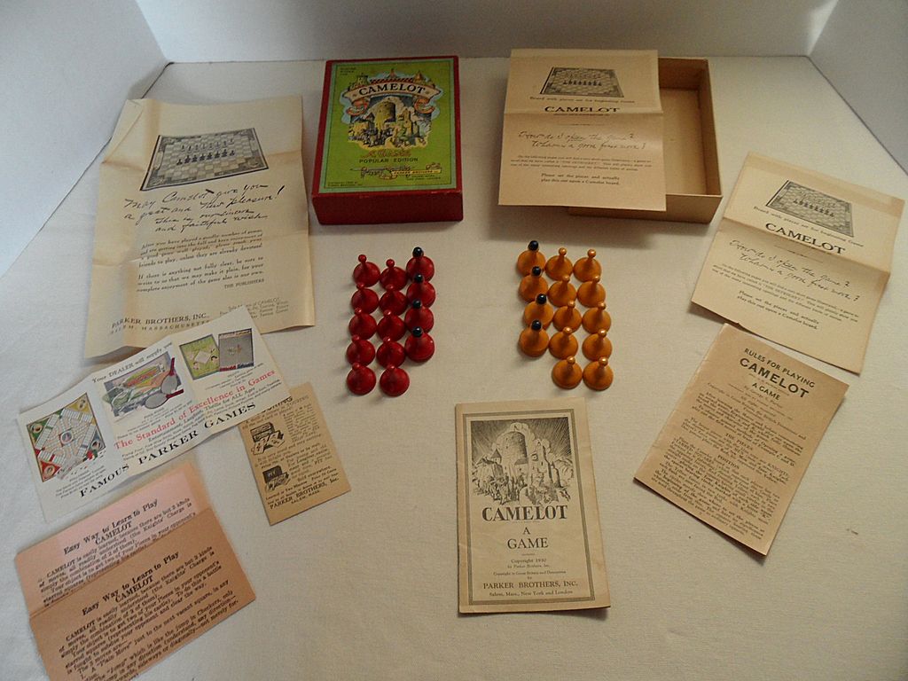 Vintage - 1930 Camelot Board Game - "A Game" Popular Edition Vintage - 1930 Camelot Board Game - "A Game" Popular Edition