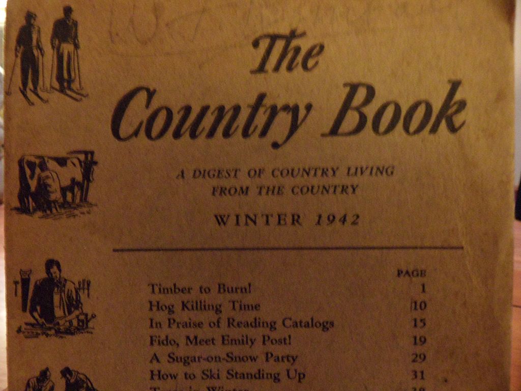 Vintage - "The Country Book" A Digest Of Living from the Country: Winter 1942 Vintage - "The Country Book" A Digest Of Living from the Country: Winter 1942
