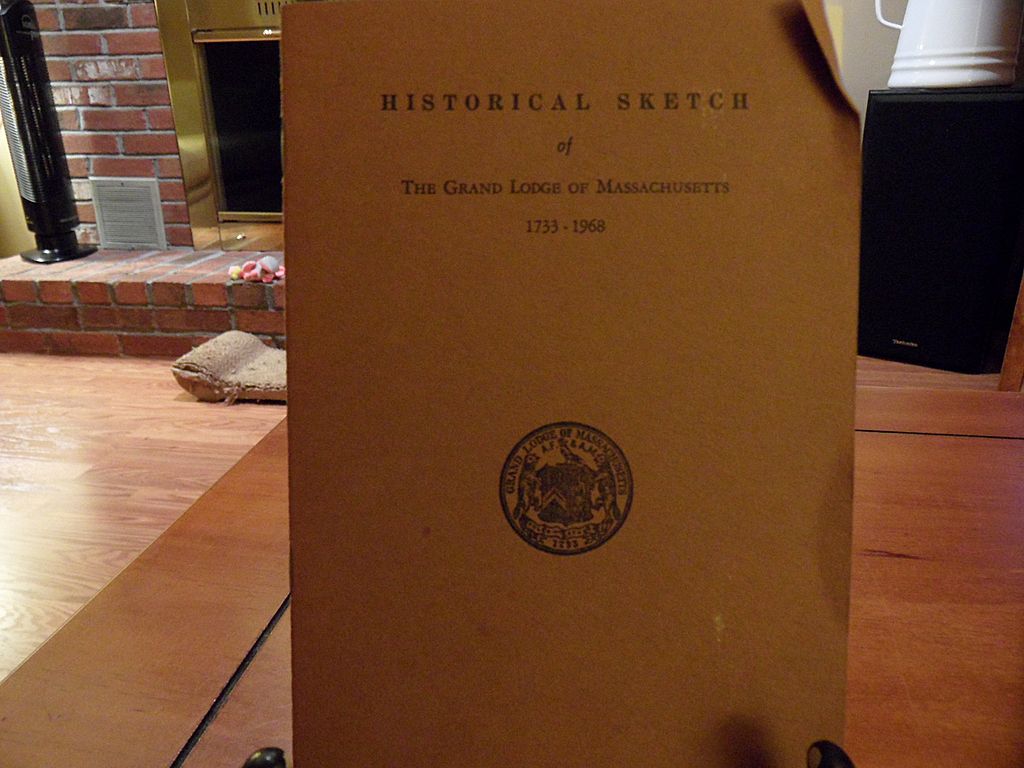 Vintage - "Historical Sketch" of the Grand Lodge of Massachusetts 1733 - 1968 Vintage - "Historical Sketch" of the Grand Lodge of Massachusetts 1733 - 1968