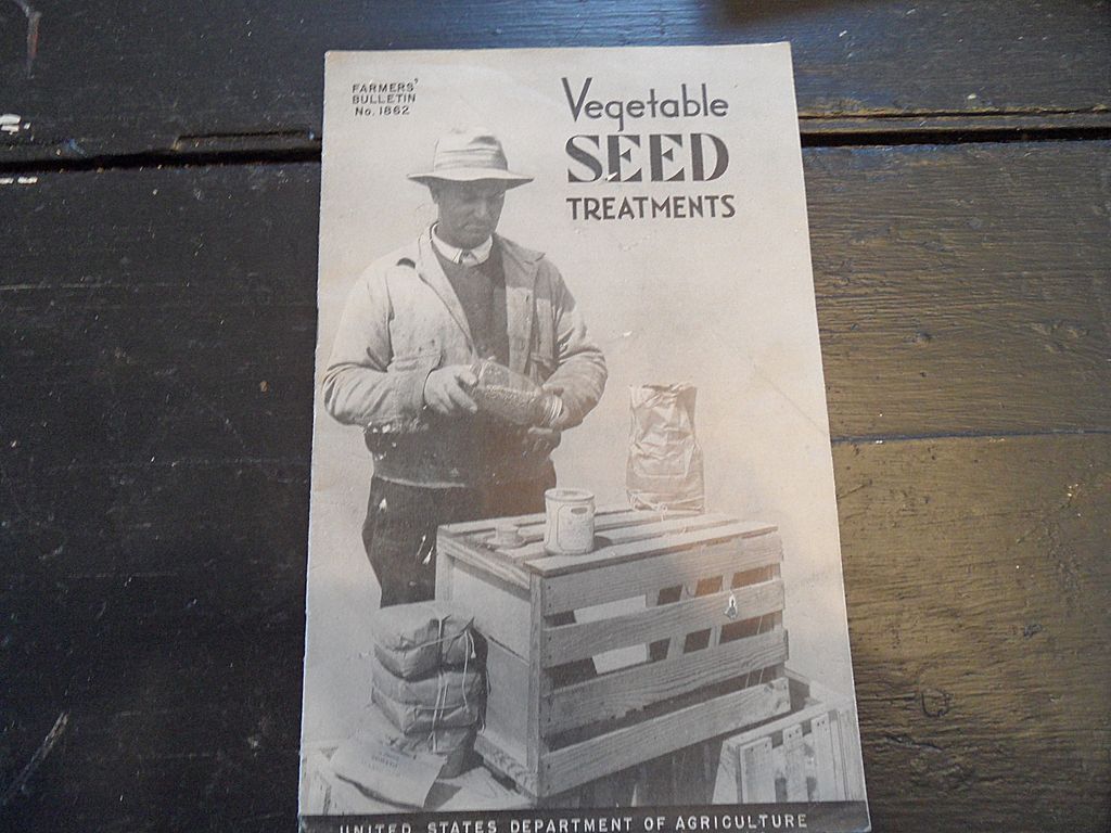 Vintage - "Vegetable Seed Treatments", US Dept of Agriculture, 1942 Vintage - "Vegetable Seed Treatments", US Dept of Agriculture, 1942