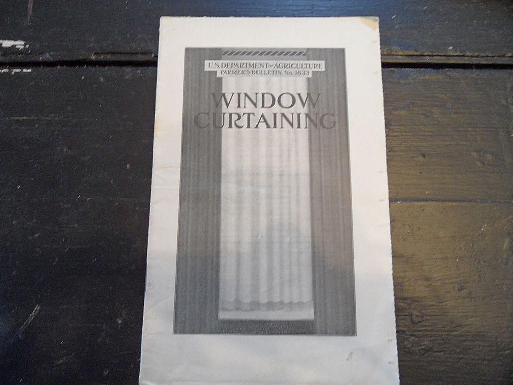 Vintage - "Window Curtaining", US Dept of Agriculture, 1940 Vintage - "Window Curtaining", US Dept of Agriculture, 1940