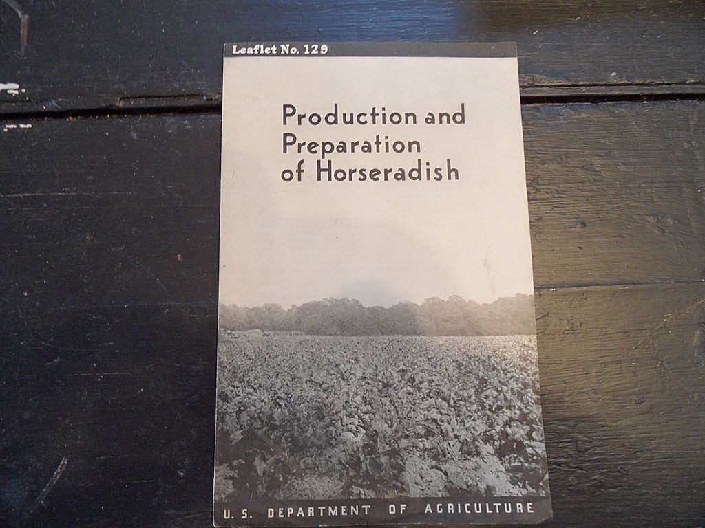 Vintage - "Production and Preparation of Horseradish", US Dept of Agriculture, 1937 Vintage - "Production and Preparation of Horseradish", US Dept of Agriculture, 1937