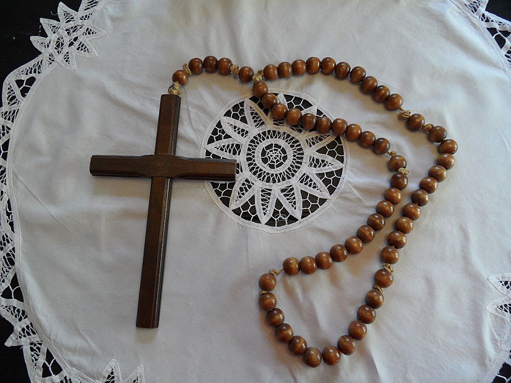 Vintage - HUGE Rosary Beads - Wood Vintage - HUGE Rosary Beads - Wood