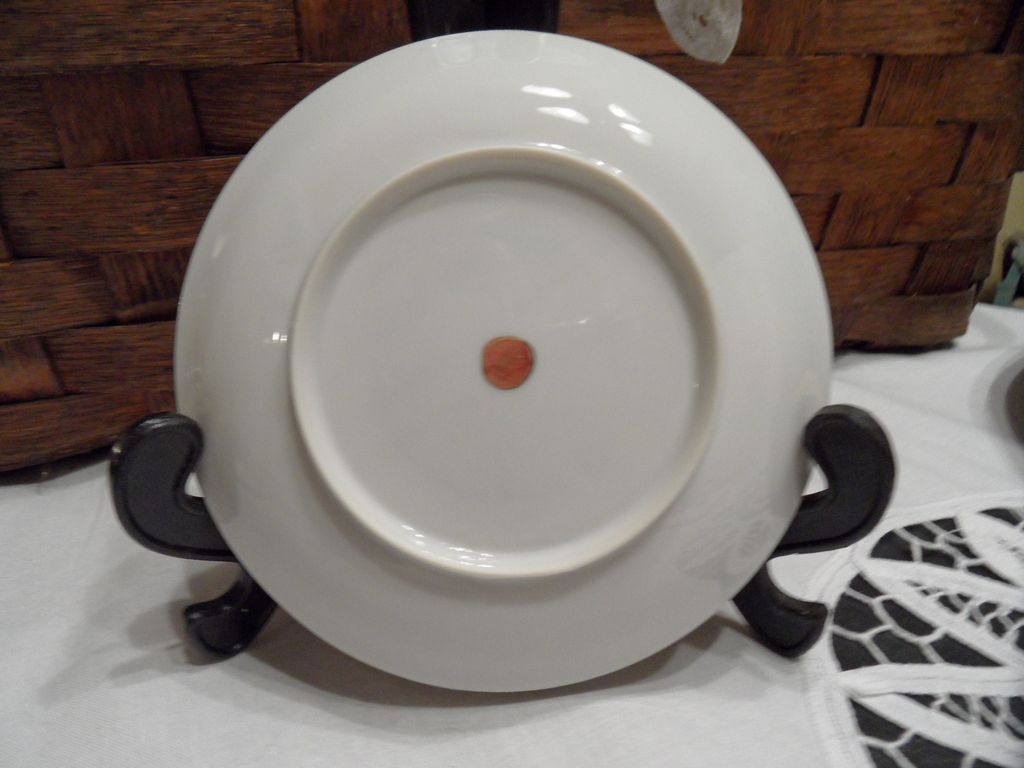 Vintage - Bamboo and Gold Decorated Saucer - Japanese Vintage - Bamboo and Gold Decorated Saucer - Japanese