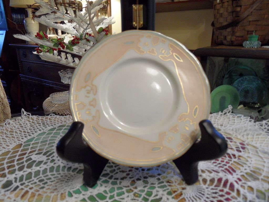 Antique - Limoges - Artist Signed - Saucer Antique - Limoges - Artist Signed - Saucer