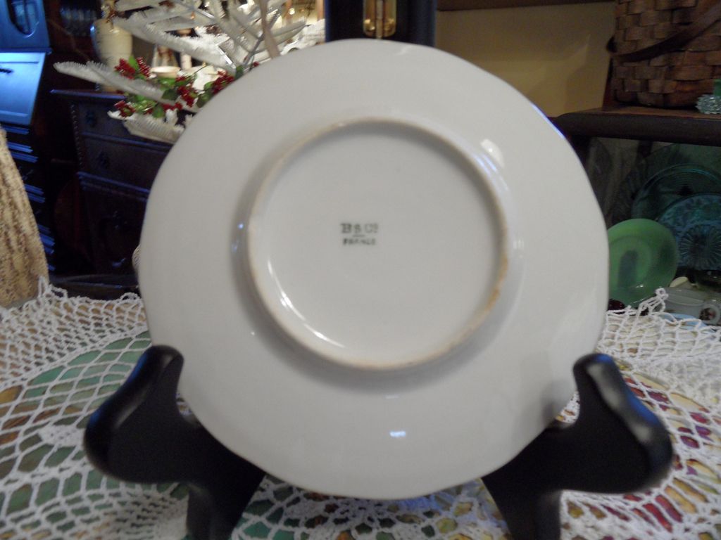 Antique - Limoges - Artist Signed - Saucer Antique - Limoges - Artist Signed - Saucer