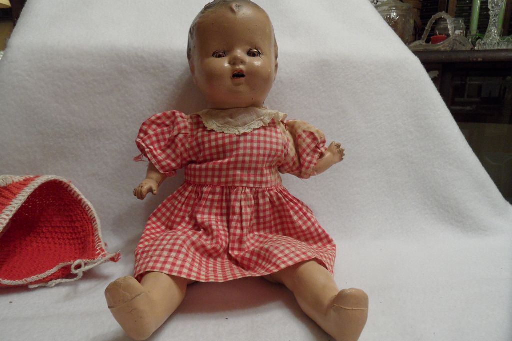 Vintage - Composition Doll - 1930's - 13" Vintage - Composition Doll - 1930's - 13"