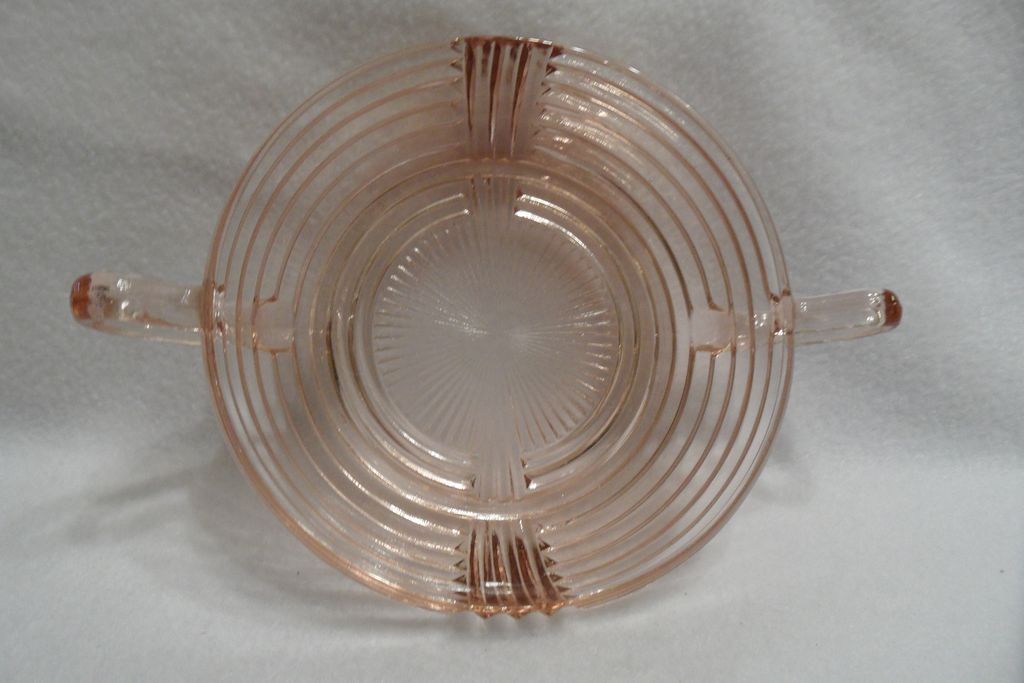 Vintage - Depression Glass- Pink - Relish Bowl Vintage - Depression Glass- Pink - Relish Bowl