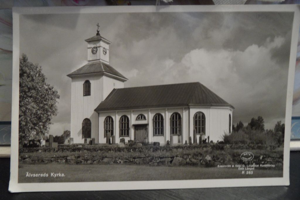 Vintage - 1920's - Postcard of the Alvsreds Kyrka Church - Sweden Vintage - 1920's - Postcard of the Alvsreds Kyrka Church - Sweden