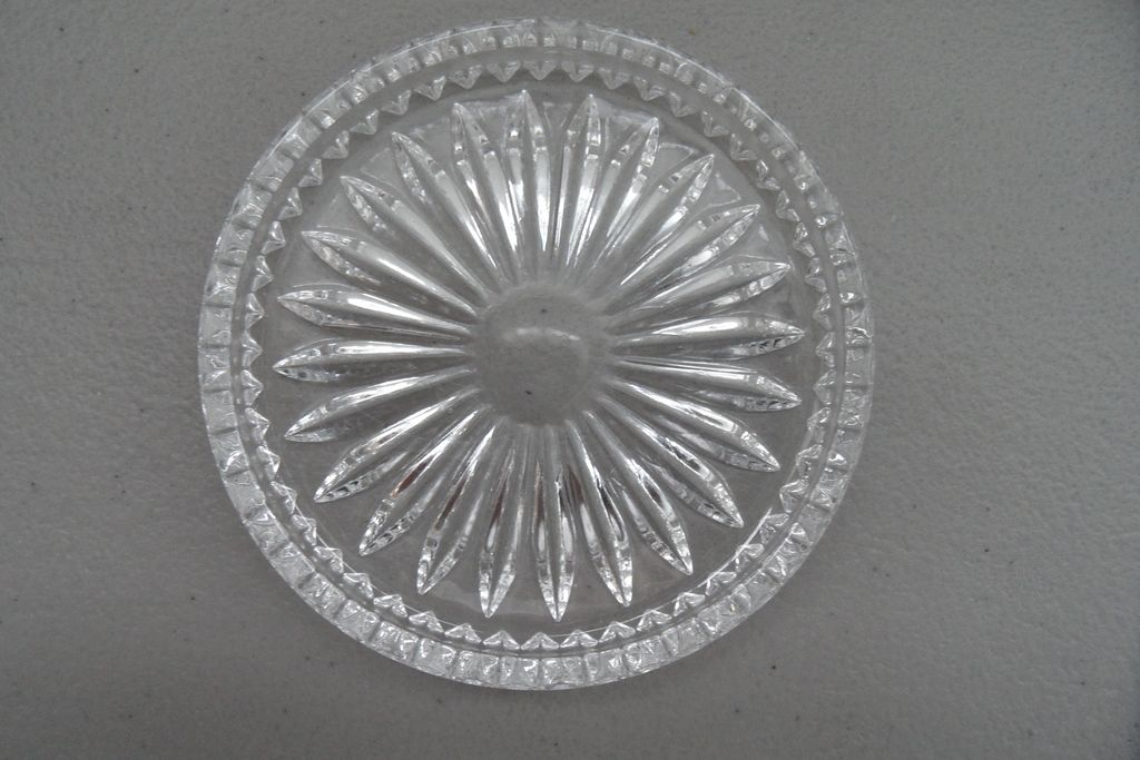 Vintage - Clear Glass Coaster Vintage - Clear Glass Coaster