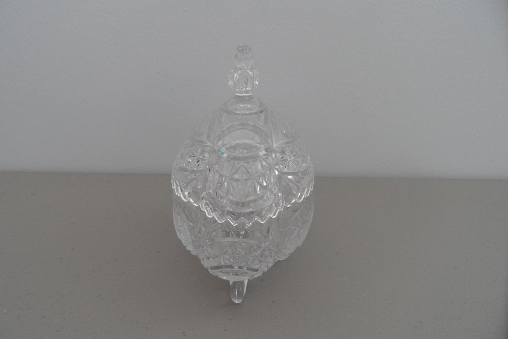 Vintage - Glass - Covered Sugar Vintage - Glass - Covered Sugar