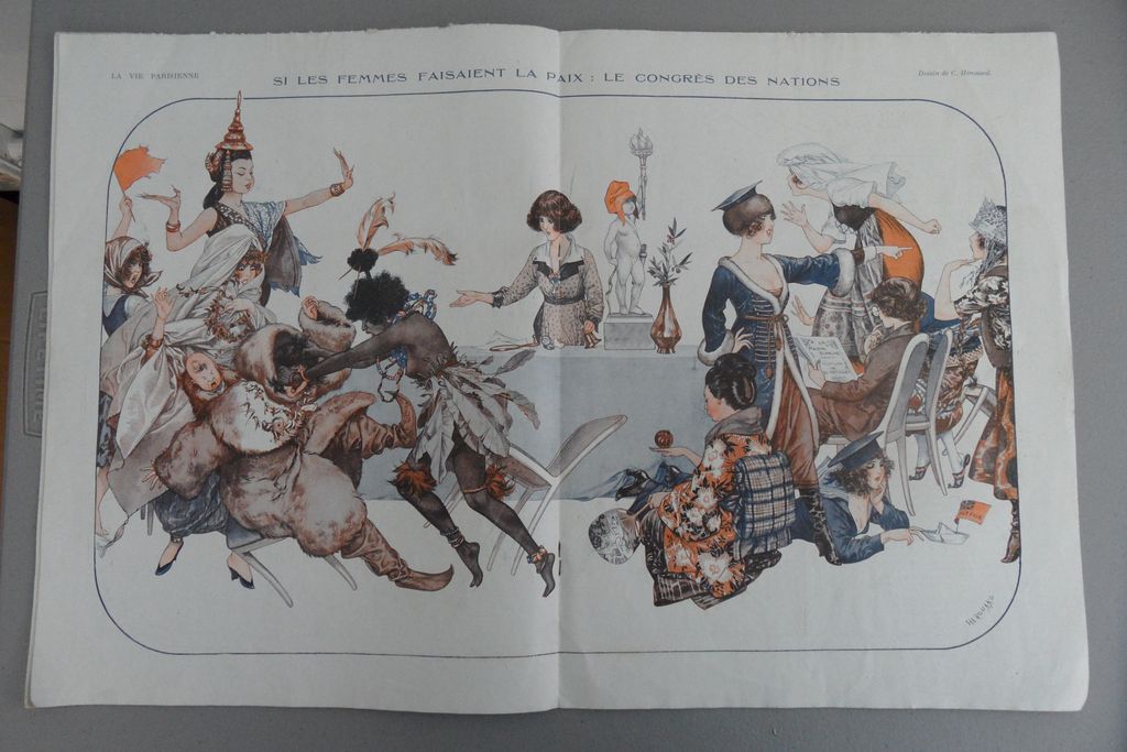 Antique - La Vie Parisiene - 1919 Edition - Art Deco Illustrations Antique - La Vie Parisiene - 1919 Edition - Art Deco Illustrations