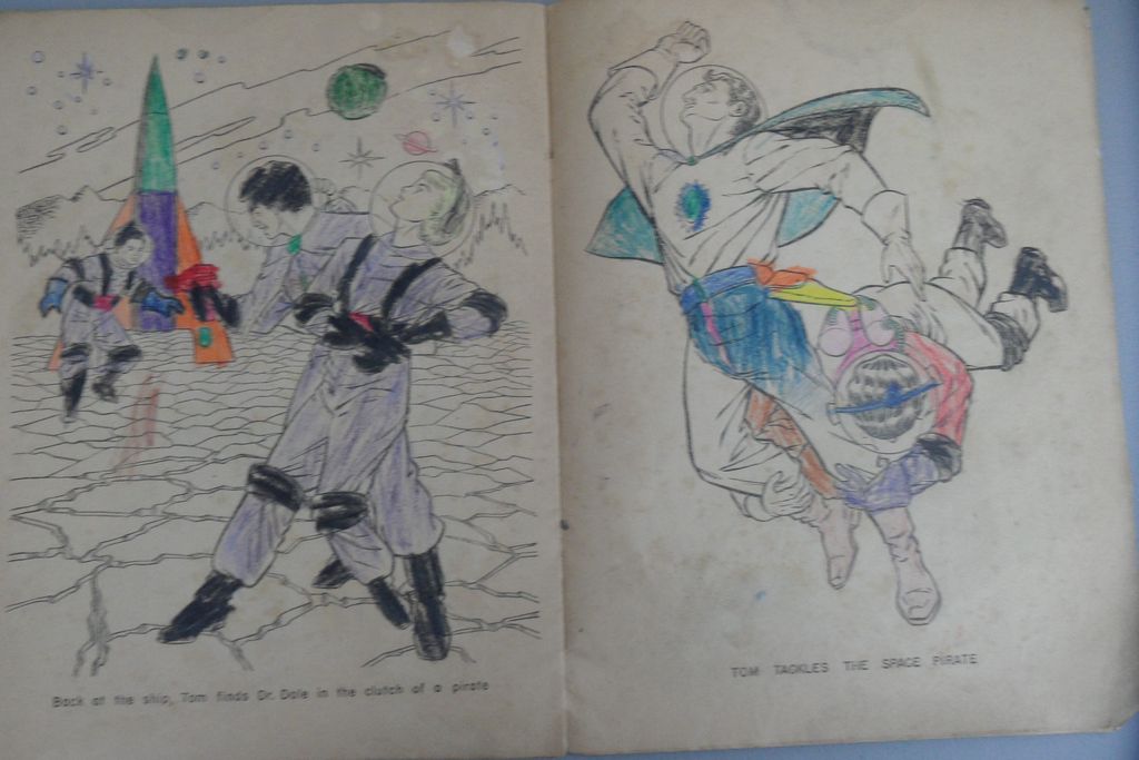 Vintage - 1953 Tom Corbert Space Cadet Coloring Book Vintage - 1953 Tom Corbert Space Cadet Coloring Book