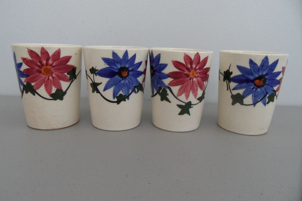 Vintage - Tumblers Set of Four - 1940's Vintage - Tumblers Set of Four - 1940's