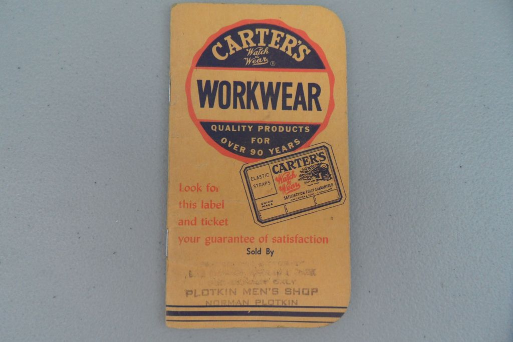Vintage - Carter's Dungaree's Advertising Booklet Vintage - Carter's Dungaree's Advertising Booklet