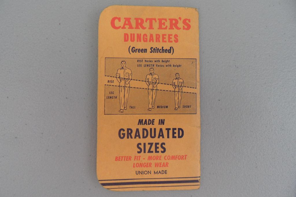 Vintage - Carter's Dungaree's Advertising Booklet Vintage - Carter's Dungaree's Advertising Booklet