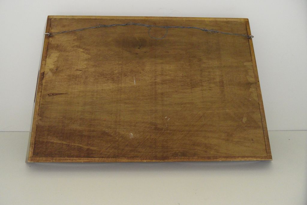 Vintage - Tray - Hand-Painted and signed by artist, DB Vintage - Tray - Hand-Painted and signed by artist, DB