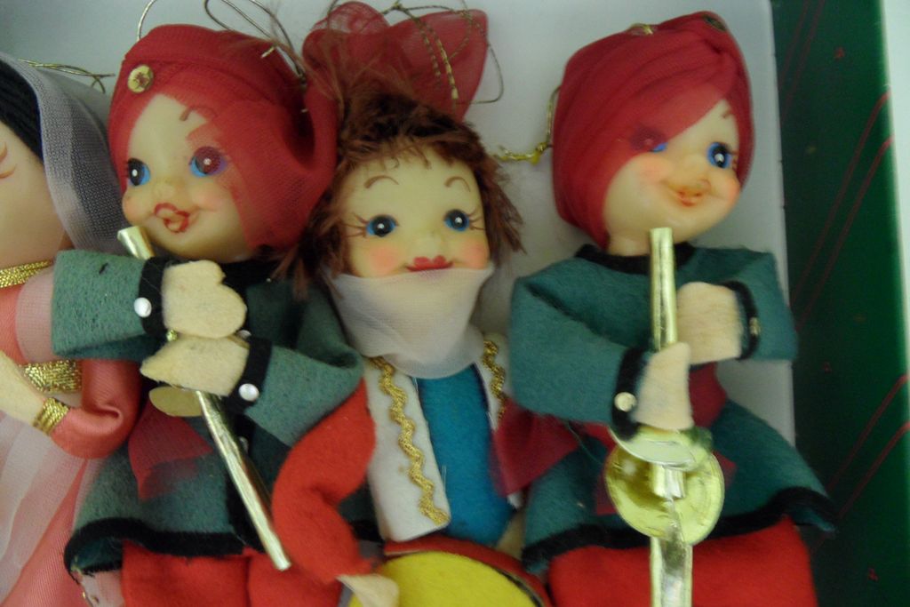 Vintage - Boxed set of Four - Christmas Tree Decorations Vintage - Boxed set of Four - Christmas Tree Decorations