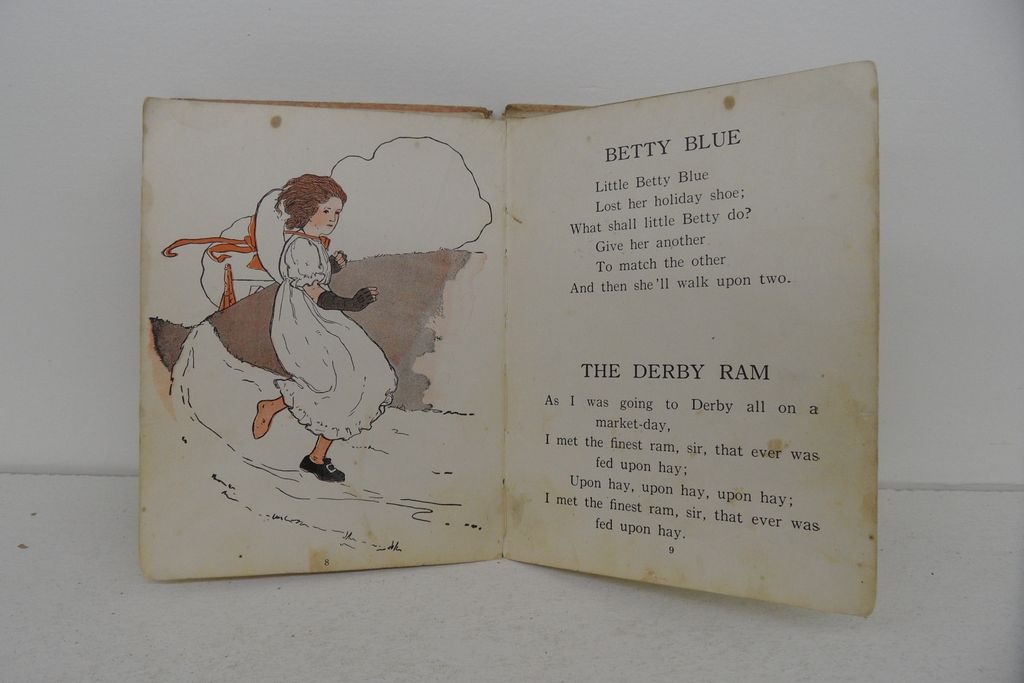Vintage - Book - The Bye Lo Series, Betty Blue and other Mother Goose Rhymes Vintage - Book - The Bye Lo Series, Betty Blue and other Mother Goose Rhymes
