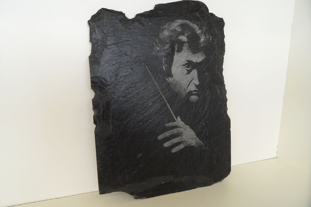 Vintage - Etching on Slate - Emil Brand Vintage - Etching on Slate - Emil Brand