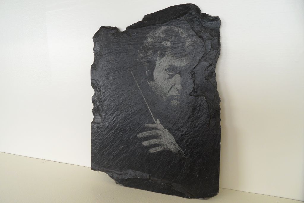 Vintage - Etching on Slate - Emil Brand Vintage - Etching on Slate - Emil Brand