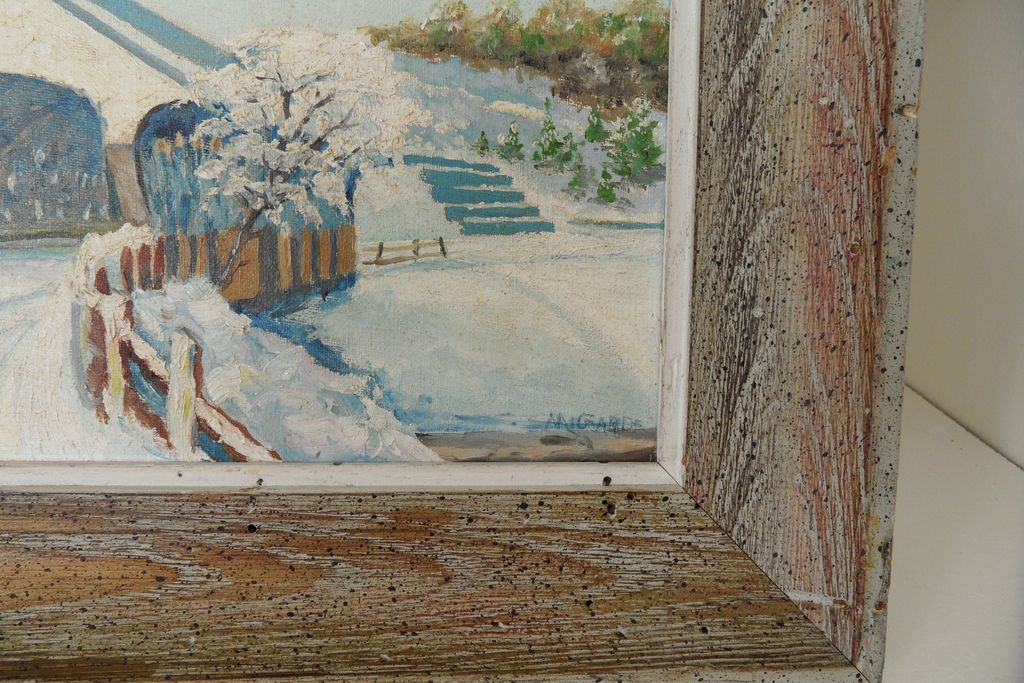 Vintage - Oil Painting - signed, M. Garde Vintage - Oil Painting - signed, M. Garde