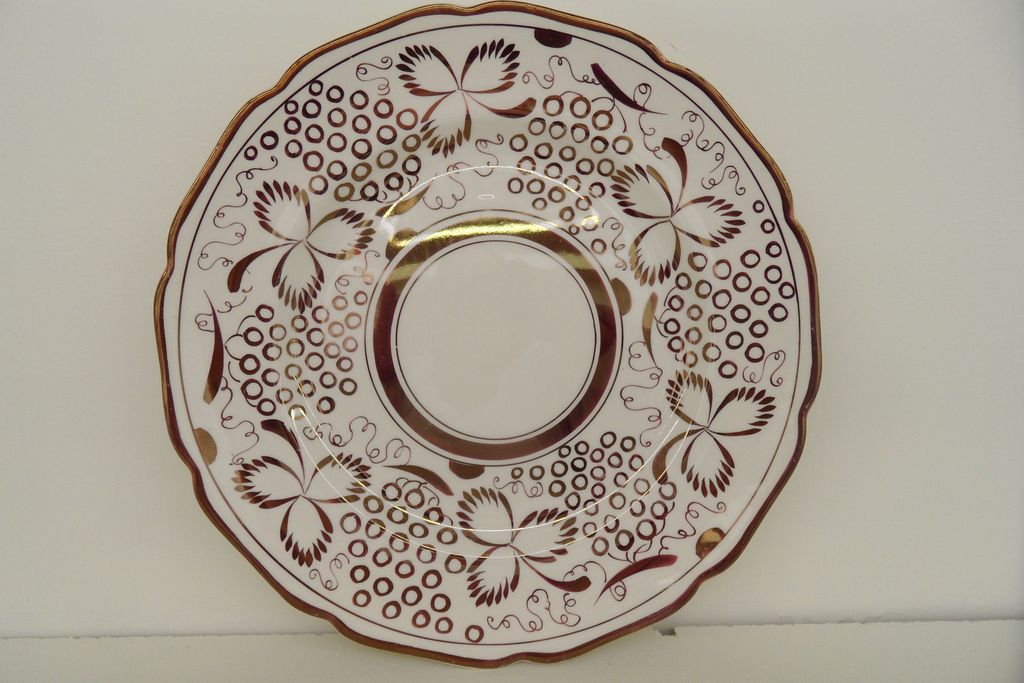 Vintage - Plate - Copper Lustreware - Grays Pottery Vintage - Plate - Copper Lustreware - Grays Pottery