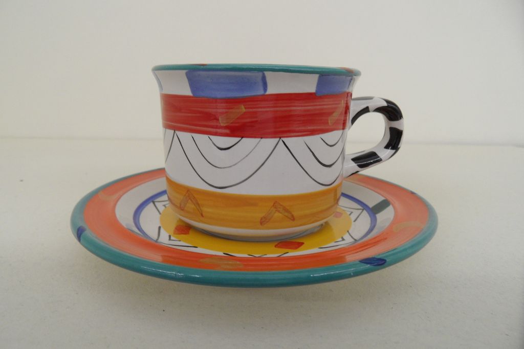 Vintage - Cup and Saucer - Clementina Van Der Walt Ceramics Vintage - Cup and Saucer - Clementina Van Der Walt Ceramics