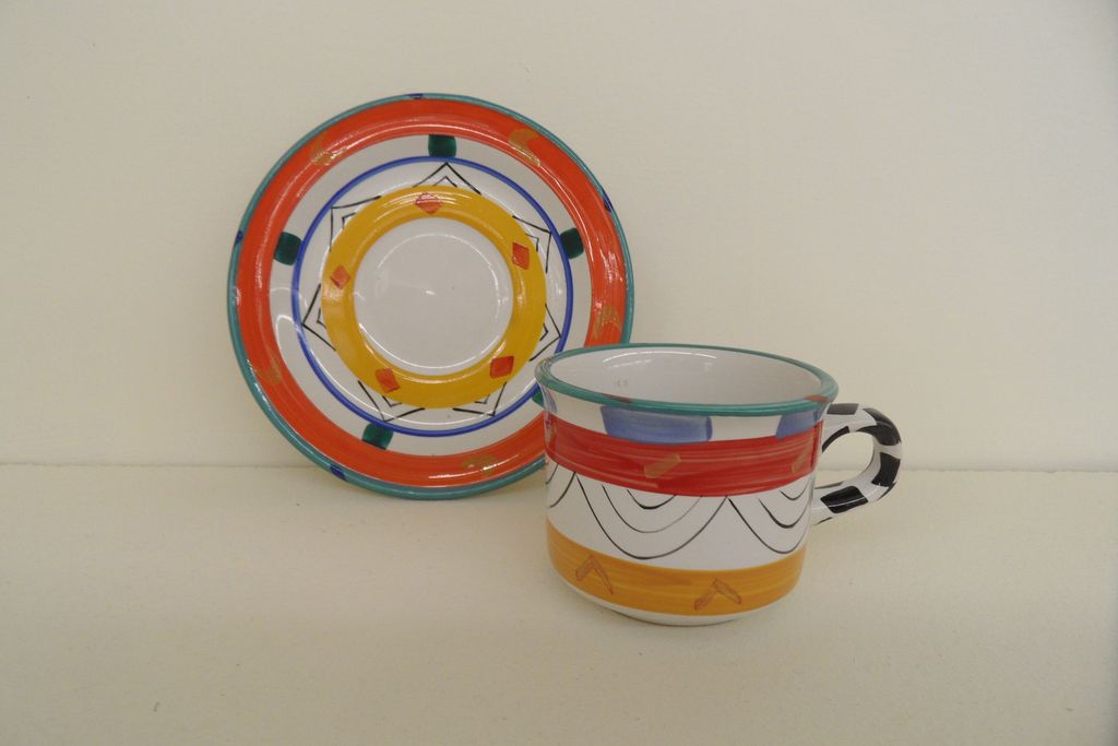 Vintage - Cup and Saucer - Clementina Van Der Walt Ceramics Vintage - Cup and Saucer - Clementina Van Der Walt Ceramics