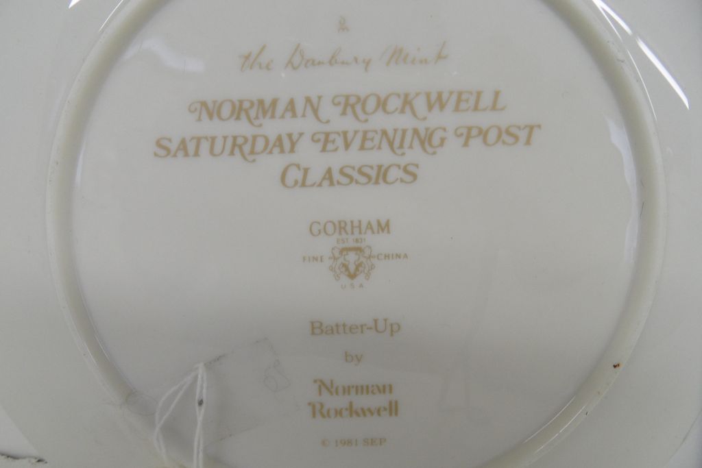 Vintage - Set of Two - Norman Rockwell Display Plates - 1981 Vintage - Set of Two - Norman Rockwell Display Plates - 1981