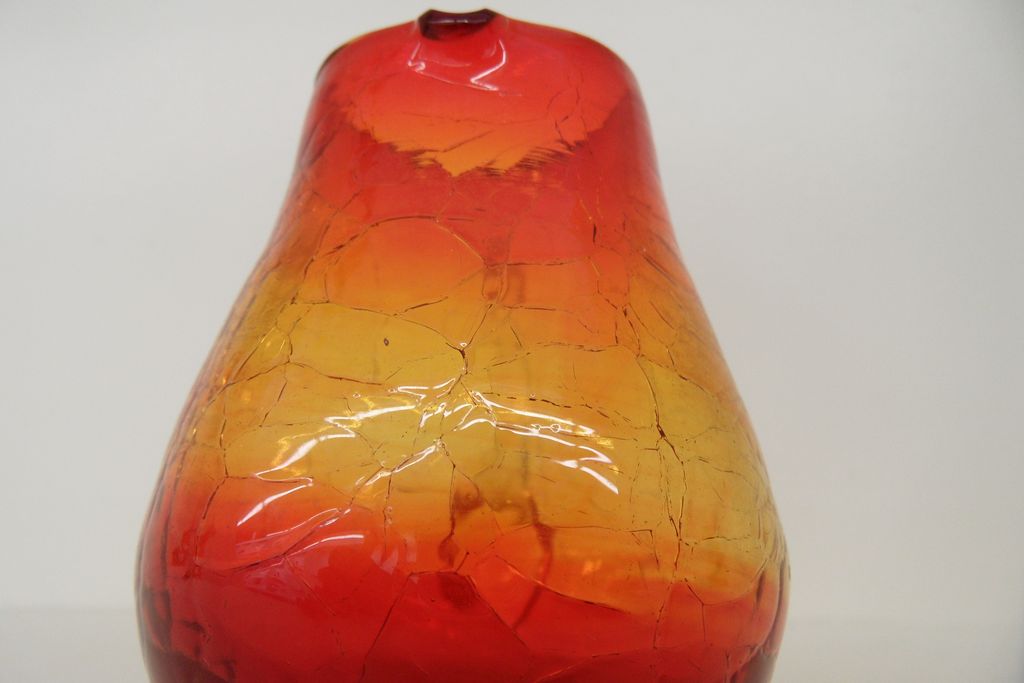 Vintage - Glass Pitcher - Amberina - Crackle Glass Vintage - Glass Pitcher - Amberina - Crackle Glass