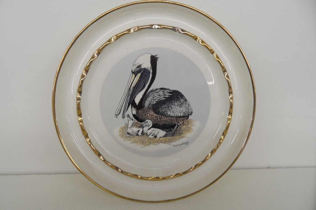 Vintage - Porcelain Tray - Pelican Vintage - Porcelain Tray - Pelican