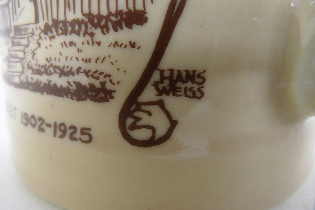 Vintage - Pottery - Mug - Artist, Hans Weiss Vintage - Pottery - Mug - Artist, Hans Weiss