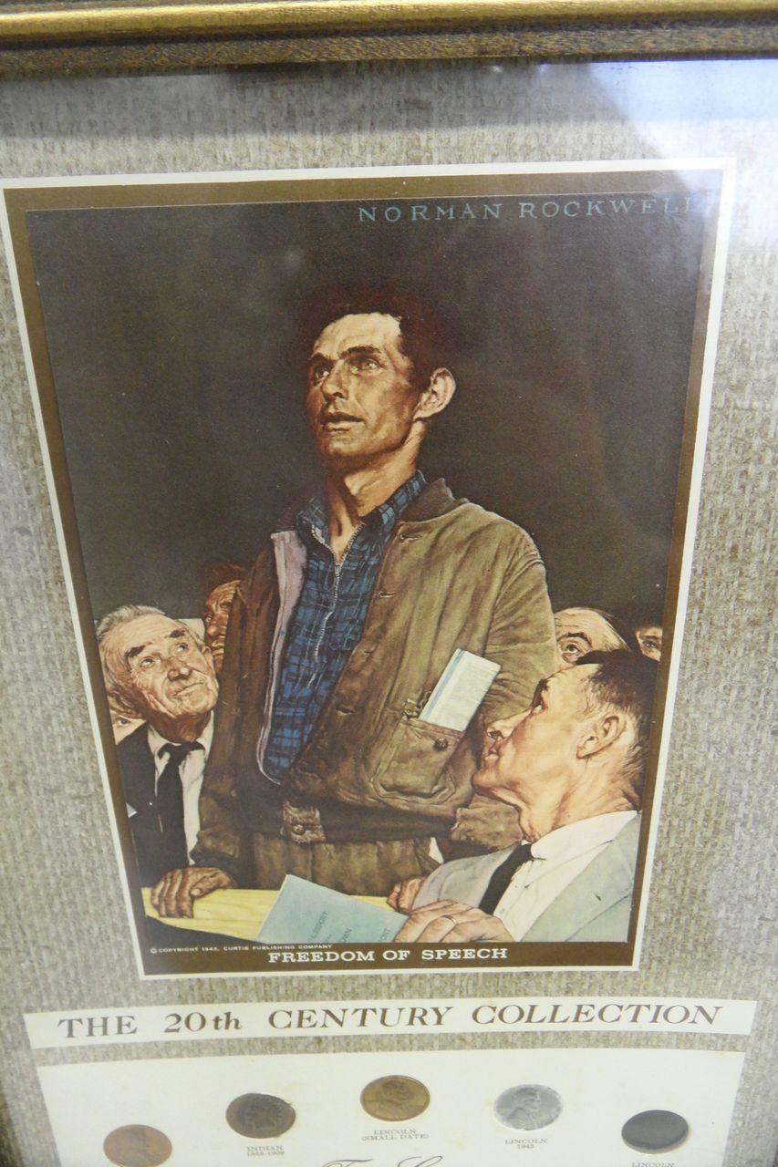 Vintage - Coin Collection - Normal Rockwell's Freedom of Speech - 1900-1973 Vintage - Coin Collection - Normal Rockwell's Freedom of Speech - 1900-1973