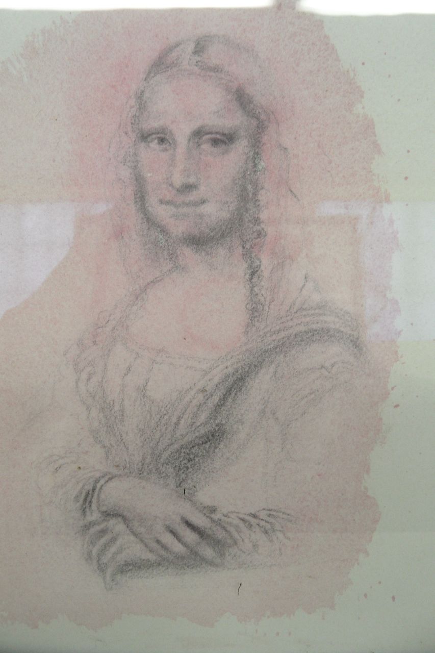 Vintage - Water Color and Penciled - Mona Lisa - 1936 Vintage - Water Color and Penciled - Mona Lisa - 1936