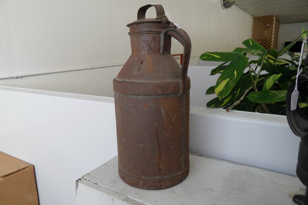Antique - Milk Can - Initialed R.C.W. Antique - Milk Can - Initialed R.C.W.