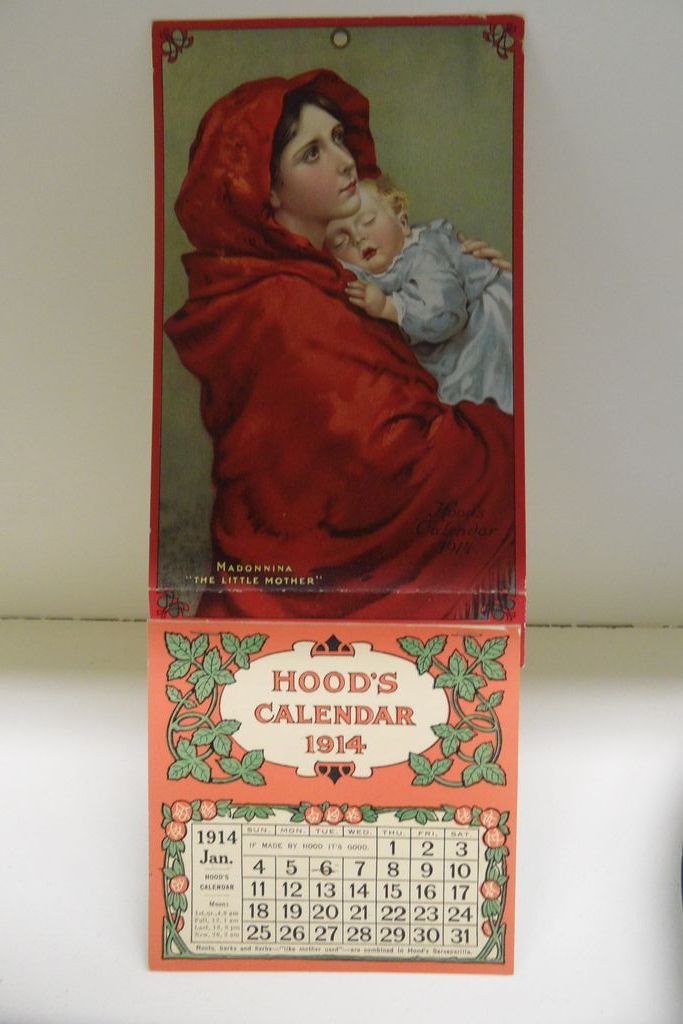 Vintage - Calendar - 1914 - Hood Vintage - Calendar - 1914 - Hood