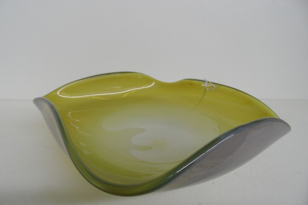 Vintage - Blown Glass Bowl - Unusual colors! Vintage - Blown Glass Bowl - Unusual colors!
