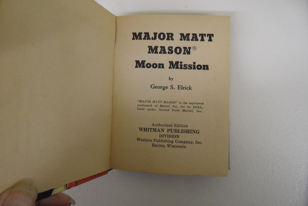 Vintage - Book - Major Matt Mason & Moon Mission Vintage - Book - Major Matt Mason & Moon Mission